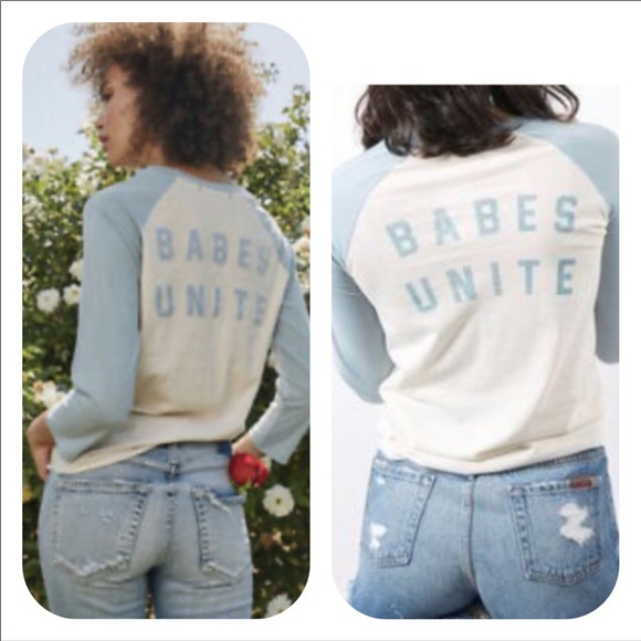 Anthro AMO Babes Unite Raglan Tee - Picture 2 of 11